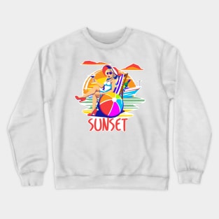 Sunset Lady Crewneck Sweatshirt